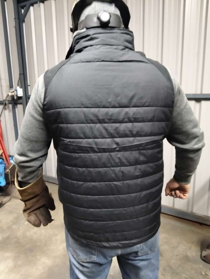 Blue bad Company sleeveless jacket
