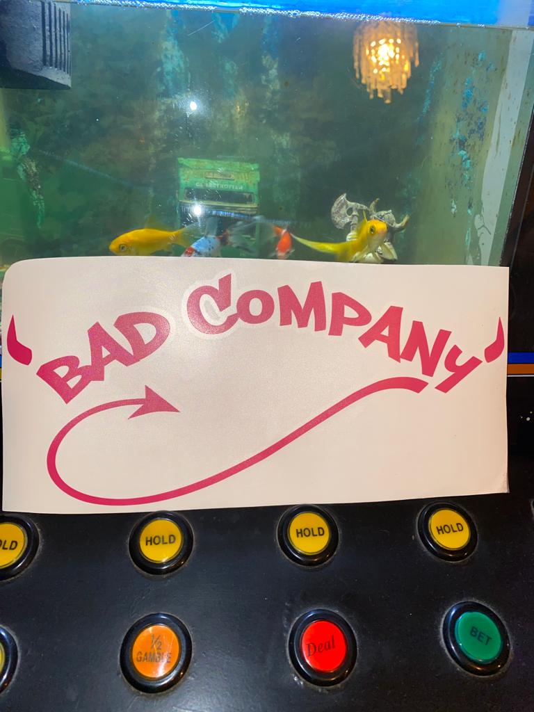 Medium Van / Truck Bad Company windscreen stickers