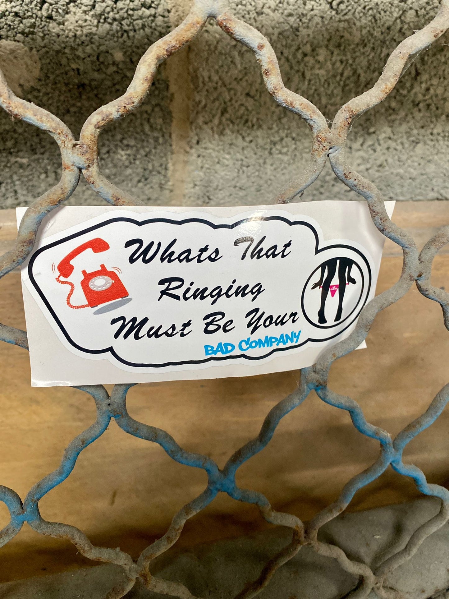 "Whats that ringing....." Sticker