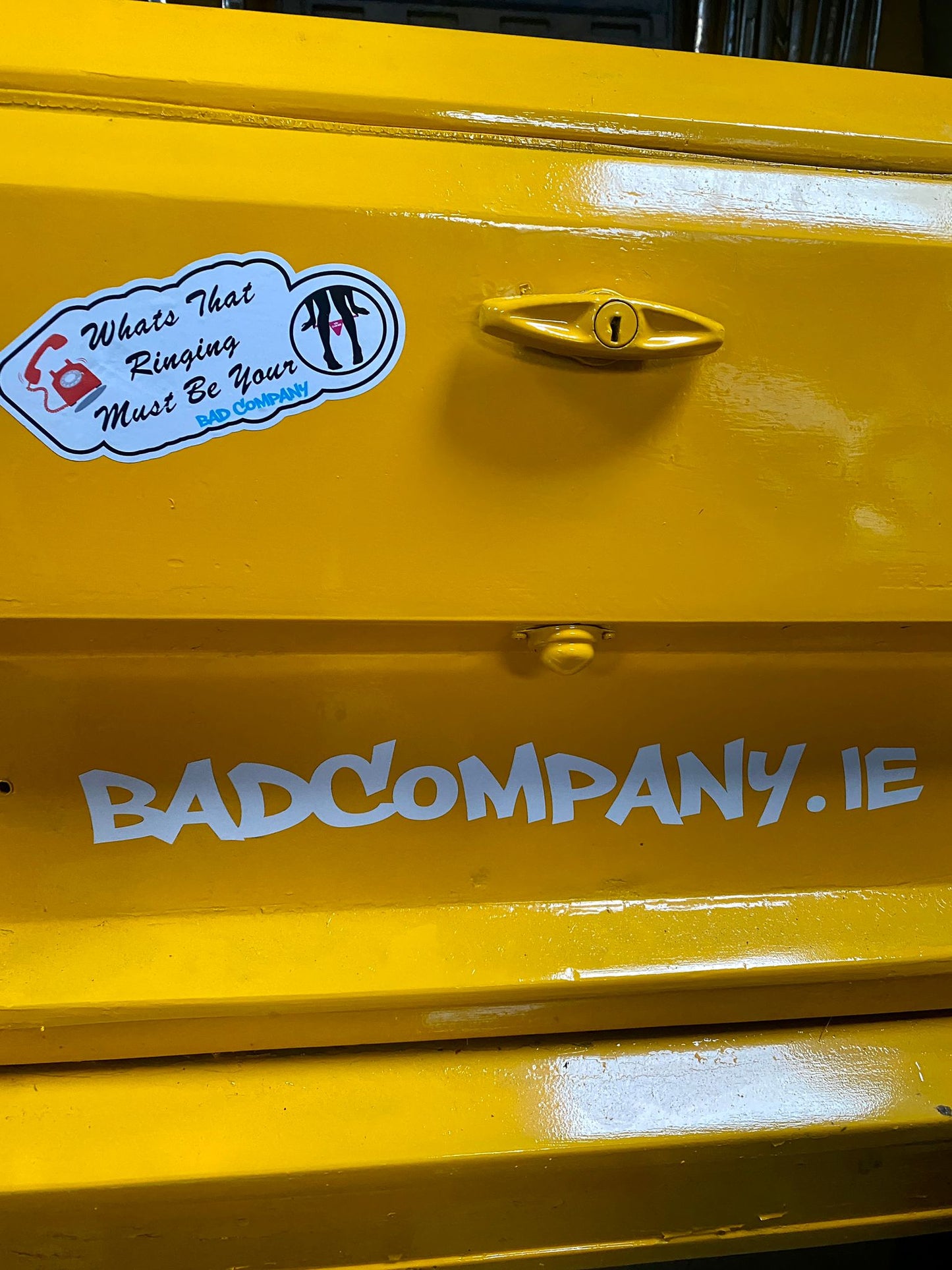 "Whats that ringing....." Sticker